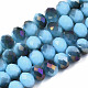 Electroplate Opaque Glass Beads Strands(EGLA-A034-P8mm-F19-1)-1