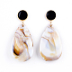 Boucles d'oreilles en acrylique style imitation de pierres précieuses(EJEW-JE03264-02)-1