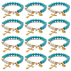 Synthetic Turquoise Round Beaded Stretch Bracelet(BJEW-PH01531-02)-1