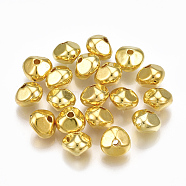 CCB Plastic Beads, Golden, 7.5x7.5x5.5mm, Hole: 1.5mm, about 2700pcs/500g(CCB-S160-117G)