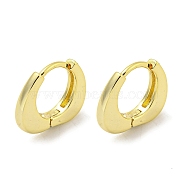 Brass Hoop Earrings, Real 18K Gold Plated, 13x2.5mm(EJEW-L211-010T-G)