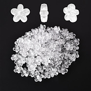 100Pcs Transparent Acrylic Beads, Flower, Clear, 15x16x8mm, Hole: 1.8mm, about 100pcs/bag(TACR-YW0001-20)