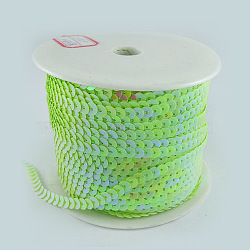 Lt.Green With AB Color Paillette/Sequins Roll, 6mm in diameter, 100 yards/roll(X-BS85Y)