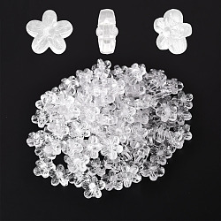 100Pcs Transparent Acrylic Beads, Flower, Clear, 15x16x8mm, Hole: 1.8mm, about 100pcs/bag(TACR-YW0001-20)