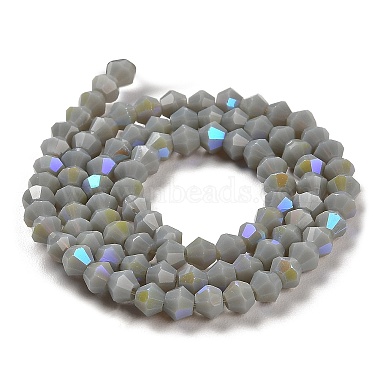 Opaque Solid Color Imitation Jade Glass Beads Strands(GLAA-F029-P4mm-D14)-2