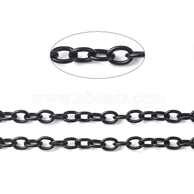 Oval Oxidation Aluminum Cable Chains(CHA-K003-09EB)-2