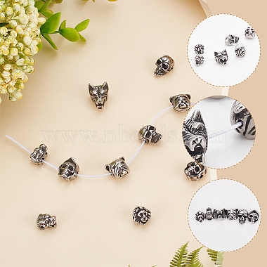 12Pcs 6 Style 304 Stainless Steel Beads(STAS-AR0001-84)-3