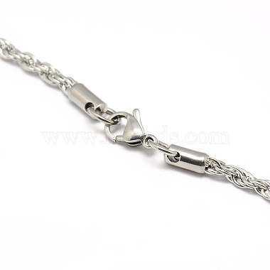 Fashionable 304 Stainless Steel Rope Chain Necklace Making(STAS-A028-N052P)-3