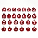 Буквица a ~ z алфавит эмалевые брелоки(ENAM-YW0002-01-08P)-1