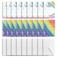 SUPERDANT Invitation Cards, for Birthday Wedding Party, with Paper Envelopes, Rectangle with Mixed Pattern, Colorful, 15.2x10.1cm, 30sheets/set(DIY-SD0001-05F)