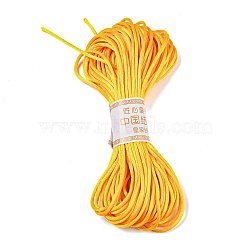 Polyester Embroidery Floss, Cross Stitch Threads, Gold, 3mm, 20m/bundle(OCOR-C005-C03)