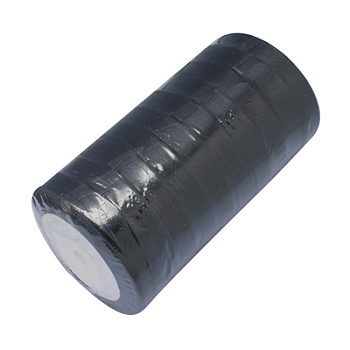 Single Face Satin Ribbon, Polyester Ribbon, Black, about 3/4 inch(20mm) wide, 25yards/roll(22.86m/roll), 250yards/group(228.6m/group), 10rolls/group