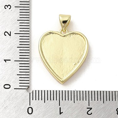 colgantes de corazón de concha(KK-E091-01G)-3