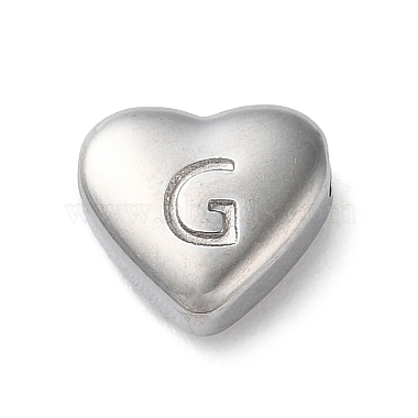 Stainless Steel Color Letter G 201 Stainless Steel Beads