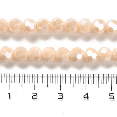 plaquer des brins de perles de verre opaques(EGLA-A035-P6mm-A05)-4