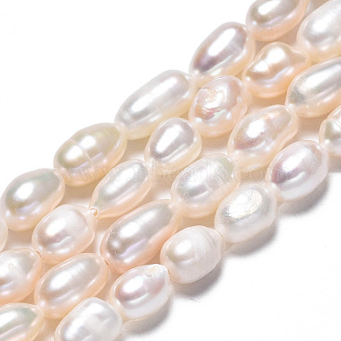 Hebras de perlas de agua dulce cultivadas naturales(X-PEAR-N012-05D)-3