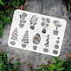 Plastic Drawing Painting Stencils Templates(DIY-WH0396-642)-3