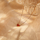 ожерелья с подвесками в форме сердца из нержавеющей стали(YH3066)-5