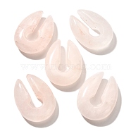 Natural Rose Quartz Ear Plugs Gauges, Ear Expander for Men and Women, 40x29.5~30x10.5~11.5mm(G-I359-13A-02)