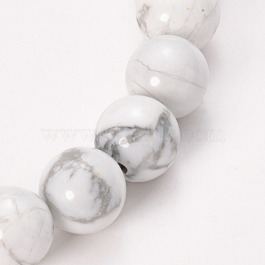 Howlite naturelle bracelets de perles extensibles(BJEW-Q692-42-10mm)-2