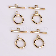 316 Stainless Steel Toggle Clasps, Golden, Ring: 10mm, Bar's Hole: 1.5mm(FIND-PW0024-30A)