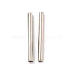 Brass Tube Beads, Cadmium Free & Lead Free, Platinum, 15x1.4mm, Hole: 1.2mm(KK-B120-03I-P)