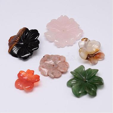 21mm Flower Mixed Stone Beads