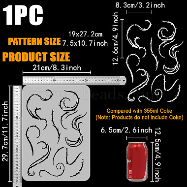 Plastic Hollow Out Drawing Painting Stencils Templates(DIY-WH0396-752)-2