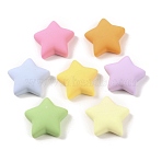 Resin Cabochons, Star, Mixed Color, 18x19x7.5mm(X-CRES-J042-04)