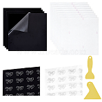Jewelry Tools Sets, including Plastic Scraper, Heat Transfer PET Papers, PET & Flocking Heat Transfer Film, Mixed Color, 30~30.2x30~30.2x0.05~0.07cm(TOOL-NB0002-25A)