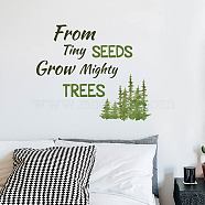 PVC Wall Stickers, Wall Decoration, Tree, 1070x390mm(DIY-WH0228-1011)