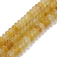 Natural Yellow Aventurine Beads Strands, Rondelle, 4~4.5x2~2.5mm, Hole: 1.2mm, about 155~163pcs/strand, 15.24''~15.31''(38.7~38.9cm)(G-K343-C02-03)