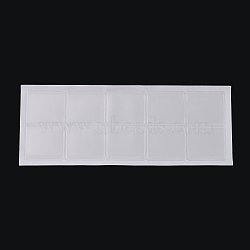 Plastic Necklace Chain Adhesive Pouch for Necklace Display Cards, Self-Adhesive Necklace Chain Pockets Necklace Envelopes Necklace Card Pouches to Hold Loose Chain Jewelry Supplies, White, 4.3x3.7x0.04cm(X-AJEW-P088-01B)
