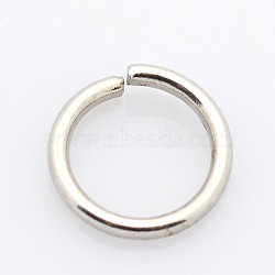 Tarnish Resistant 304 Stainless Steel Open Jump Rings, 20 Gauge, Stainless Steel Color, 4.5x0.8mm, Inner Diameter: 2.9mm(STAS-E067-05-4.5mm)