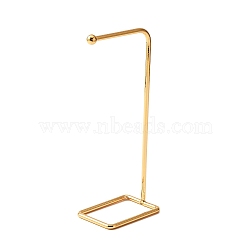 Iron Dangle Earring Display Stands, Jewelry Earring Holder Hanger for Retail, Photography, Home Decor, L-Shaped, Golden, 5.1x7.1x18cm(EDIS-WH0015-05C)