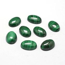 Oval Natural Malachite Cabochons, 14x10x4.5mm(G-O147-03F)