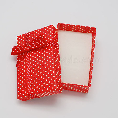 Boîtes de collier en carton avec bowknot et éponge à l'intérieur(CBOX-R012-3)-2