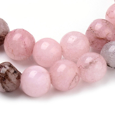 Brins de perles de jaspe fleur de prunier naturel(X-G-Q462-63-10mm)-2