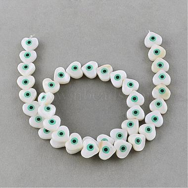 10mm Ivory Heart Other Sea Shell Beads