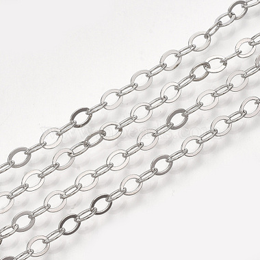 Brass Cable Chain Necklaces(X-MAK-T006-05P)-3