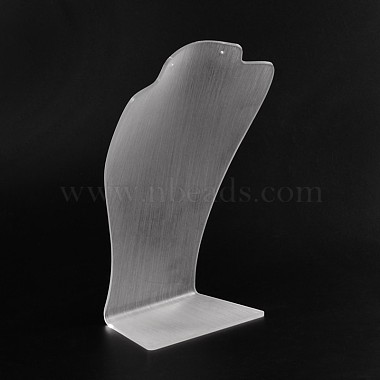 Organic Glass Necklace Display Busts(NDIS-N018-02B)-3