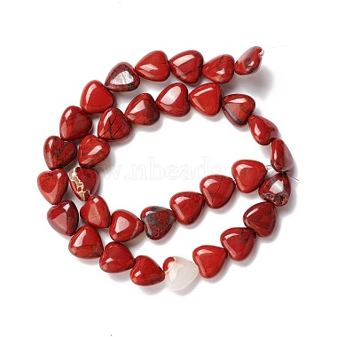 Natural Red Jasper Beads Strands(G-B022-01)-2