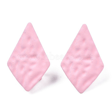 Spray Painted Iron Stud Earring Findings(IFIN-N008-013C)-2