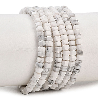 howlite naturelles brins de perles(G-G345-C01-2x4mm)-2