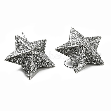 Plastic Glitter Star Pendant Decorations(KY-D019-01C)-3