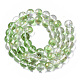 Chapelets de perles en verre peinte par pulvérisation transparent(GLAA-N035-03C-B02)-2