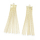 Brass Coreana Chain Tassel Pendants(KK-S348-171)-1