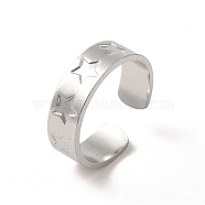 201 Stainless Steel Finger Rings, Stainless Steel Color, 6.3mm, Inner Diameter: 18mm(RJEW-H223-02P-08)