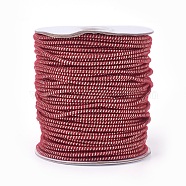 Polyester Cord, Dark Red, 2.5mm, 50yards/roll(150 feet/roll)(OCOR-E017-01B-08)