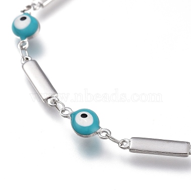 304 Stainless Steel Link Bracelets(BJEW-M203-01P)-2
